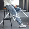 Jesienne dżinsy męskie Drukowanie Koktajlu workowate dżinsy Mężczyzn Casual Denim Jogger rozciągnięte bawełniane dżinsy haremowe spodnie plus rozmiar 8xl 2022 Nowy Z0225