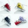 Keychains Canvas Shoes PU Jogging Fashion Fabric Boots Keychain Pendant Bag Car Backpack Friends Gifts
