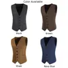 Gilets pour hommes Mode hommes formels d'affaires manteaux de mariage sans manches manteau Slim Fit robe gilet costume smoking gilet hauts veste zippée 230225