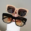 Solglasögon Kammpt Vintage Square Solglasögon för kvinnor 2022 Fashion Oversize Retro Female Shades Eyewear Luxury Brand Design UV400 Sun Glasses G230225