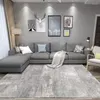 Tappeti Tappeto minimalista astratto moderno e pittura a inchiostro bianco nero Stampato tappetino per camera da letto soggiorno simile a feltro