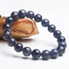 Strand 11mm GENUINO GENUÍNO AZUL AZUL AZULOTEITE DICROITE IOLITE GEMS SPELETAS ESTRUTOS DE PEDRAS PARA MULHERES MENS MONS REDO