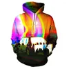 Мужские толстовки падегао Dazzle Color Print Men Men Mens and Women Hip Hop забавная уличная одежда пары Pdg1448