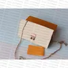Croisette -portemonnee met ketting voor dames kleine lederwandelen ketting portefeuilles verkocht met doos