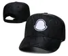 Gorras de béisbol de lujo Diseñador de hombres Hombres Marca de mujer Sombrero de bola con letras Four Seasons Ajustable Deportes de lujo Sombrero de béisbol negro Sombrero vinculante Sombrero para el sol