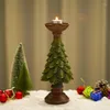 Candle Holders Christmas Tree Candlestick Household Decorations Festive Atmosphere Xmas