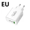 USB -oplader 40W Snel oplaadtype C Mobiele telefoon Laadadapter voor Samsung Xiaomi Huawei Quick Charge 3.0 Wall Charger