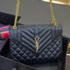 Dysagens Designer Torby Kobieta torebki torebki na ramię TOBES BULKET Black Cielę Klasyczne paski kołdry łańcuchy podwójne klapę Średnia luksusowa torba crossbody Wysoka jakość