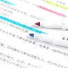 Textmarker 25 Farben/Box Mildliner Textmarker Fluoreszierende Marker Doppelköpfige Kunstmarker Versorgung Japanisches Briefpapier