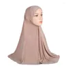 Abbigliamento etnico One Piece Amira Hijab Pull On Ready Sciarpa istantanea Khimar Head Wrap Musulmano Islamico Preghiera Hijab Arabo Scialle sopra la testa