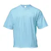 T-shirts pour hommes T-shirt surdimensionné Mens Mesh Loose Droped Shoulder Half Sleeve Sportswear Fitness Shirt Summer Gym Vêtements Bodybuilding Tees