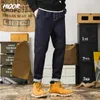 Spodnie męskie Hiqor moda męskie spodnie ładunkowe cztery sezony nowe dżinsy Y2K luźne proste dżinsowe jakość streetwearu Męskie joggery biznes Z0225