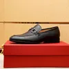 Новые 2023 мужские подлинные кожаные туфли Oxfords Fashion Classic Designer Designer Business Flats Slip on Men Formal Party Shoes Размер 38-45