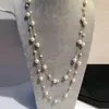 Ketten Weiß Simulierte Perle Schmuck Mehrschichtige Lange Halskette Frauen Bijoux Mode Klassische Perlen Kette Halsketten Anhänger Geschenk