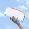 Storage Bags Transparent Jelly Pvc Organizer Bag Women Waterproof Travel Make Up Weekend Toiletry Pouch Household Accessories