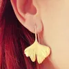 Charm Bohemian Fashion Retro Creative Leaves Ginkgo Leaf Pendant Earrings Woman Party Glamour smycken gåvor till hennes tillbehör G230225