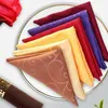 Table Napkin TECHOME 10pcs 48x48cm Napkins Square Cloth Polyester Fabric For Birthday Christmas Festival Home El Party Dinner