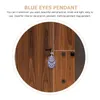 Naszyjniki wiszące Zestaw 4 niebieskie oczy plecak breloczki kreskówka wzór rąk stopowy DIY Making metalowe wisiorki dekoracyjne