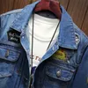 Men's Jackets Denim Jacket Youth Cowboy Cotton Slim Fit Single Breasted Casual Autumn Male Coat Plus Size 5XL