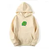 Erkek Hoodies Erkekler/Kadın Sad Frog Baskı Spor Giyim Erkek Polar Uzun Kollu Hip Hop Hoodie Slim Fit Sweatshirt Erkekler için