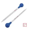 10 ml 1 PC verre échelle compte-gouttes mesure bleu caoutchouc tête compte-gouttes verre Pipette fournitures de laboratoire mesure goutte Pipette