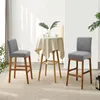 Housses de chaise en spandex, housse de siège élastique à dossier haut pour tabouret de bar, pour salle à manger, décoration de maison de mariage