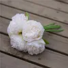 Couronnes de fleurs décoratives 5 têtes Simulation pivoine attachée à la main mariée royale européenne tenir Bouquet en gros décoration de la maison fleur