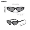 Солнцезащитные очки KAMMPT Винтажные солнцезащитные очки «кошачий глаз» для женщин 2022 Модные маленькие ретро витые козырьки для ног Роскошный брендовый дизайн UV400 Солнцезащитные очки G230225