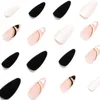 Unghie finte 24 pezzi/set Love Heart Line Press On Fake Full Cover Artificial Wearable Nail Beauty Tips Decorazione nuda