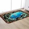 Carpets 3D Window Ocean Landscape Printed Kitchen Bathroom Absorent Water Antiskid Floor Mats Home Area Rugs Hallway Doormats