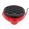 Macchine per il pane 110V / 220V Chibi Maruko Macchina da forno Takoyaki elettrico per uso domestico Polpo Palline Griglia Pan Strumenti di cottura professionali