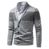 Men's Sweaters Men Cardigan Sweater Jacket Spring Summer Tops Thin Casual Patchwork Large Pocket Knit Cable DusterMen's