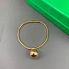 Designer de pulseira em forma de cord￣o Botiega para mulher de joias de ouro de 18k, estilo cl￡ssico de mais alta qualidade, Never Fade Anniversary Presente com caixa 007