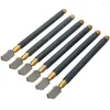 6Pcs TC-17 Oil Glass Cutter Metal Handle Diamond Straight Head Cutting Tool Pack