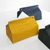 Mode Leder Tissue Box Auto Taschentücher Boxen Home Küche Esszimmer Desktop Tisch Dekoration Servietten Lagerung Fall