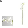 Fleurs décoratives couronnes artificielles orchidée fleur Real Touch Latex décoration Arrangement pour bricolage mariage maison Table bureau noël G