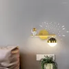 Lámparas de pared, accesorios modernos, luces empotradas, decoración para niños de astronauta para mesitas de noche, decoración de habitación, luminaria de iluminación para lectura de libros y dormitorio