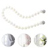 Curtain Tieback Window Buckle Tiebacks Pearl Punch Clips Beaded Tying Tool Rope Punching No Decors Clamp Imitation Holdback