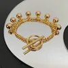 Botiega Chain Ball Bracelet Designer для женщины золотосека