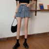Frauen Shorts Hohe Qualität Denim Röcke Sommer Mädchen Jeans Taille A-linie Blau Rock Frauen Korea Plus Größe Kleidung Mode 4xl 5xl