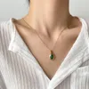 Halsketten mit Anhänger, anlaufgeschützt, Edelstahl, bunte Zirkon-Halskette für Damen, Choker-Schmuck