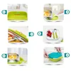 Dinnerware Sets 400ml Lunch Box 3 Compartment Japanese Reusable Dinner Containers Stainless Steel Bento For Adults Kids