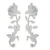 Adesivi murali Accessori per mobili in stile europeo decalcomanie soffitto sfondo parete fiore decorativo rilievo cavo porta scorrevole in plastica 230227