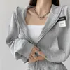 Womens Hoodies Sweatshirts Hiking Oversize Waffle Hoodie Long Sleeve Sport Coat Plain Tummy Short Crop Top 230227