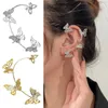 Backs Earrings Beautification Body Clip On Butterfly Non For Women Packs Real