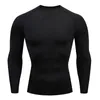 Men's T Shirts T-shirt Men's Tracksuit Rashgarda MMA Long Sleeves Top Compression Shirt Bodybuilding Fitness Casual Men Brand Clothing