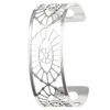 Brazalete Cremo Acero inoxidable Argent PulserasBrazaletes para mujer Manchette Cuero intercambiable Femme Acier Inoxydable