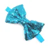 A01 baby headband children's sequin butterfly hair band headdress newborn headflower 12 color selection