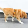 Collari per cani Imbracatura grande Gilet arancione regolabile per animali domestici riflettente per cani di taglia media Forniture per il controllo dell'addestramento al lavoro