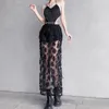 Casual Dresses 2023 Singel är samma stil som Song Zhiya i helvetet! ! Badkläder kostym kedja jumpsuit svart overskirt